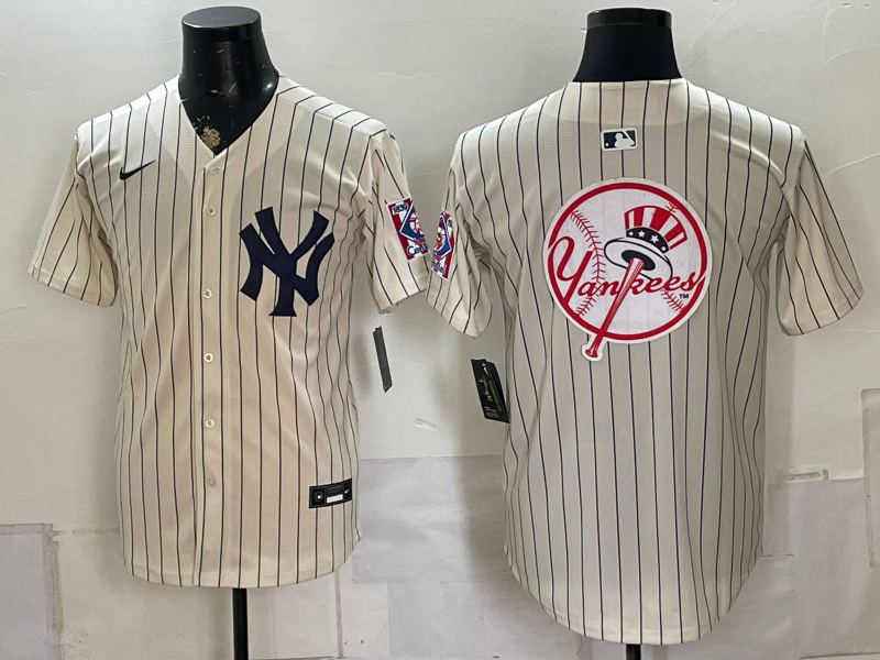Men 2026 New York Yankees blank white Nike MLB Jersey 080581->new york yankees->MLB Jersey